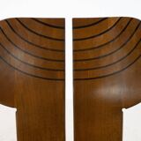 Mid-Century Modern Set of 6 Africa Chairs by Afra & Tobia Scarpa for Maxalto, 1970s