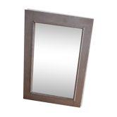 Miroir perles en bois 19ème