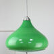 Italian mid-century green glass pendant lamp