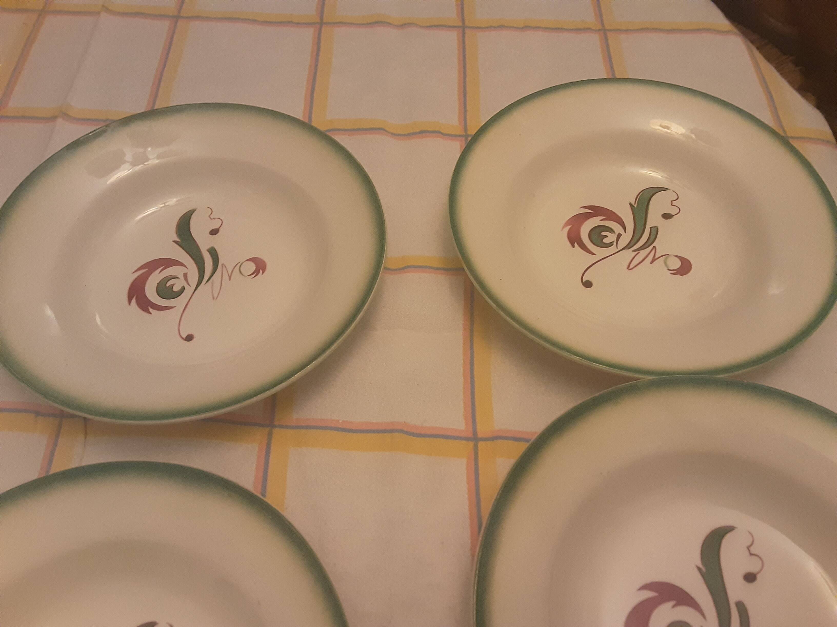 5 hollow plates digoin faience advertising casino savings model