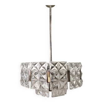 Vintage Hillebrand crystal chandelier, 1960s