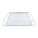 Mathieu Mategot perforated metal plateau, white clover, from the 1950s or 1960s.