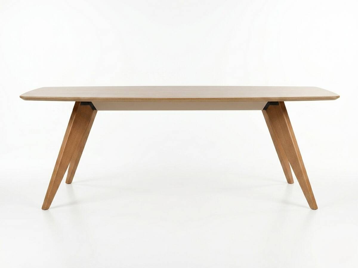 Large Scandinavian oak dining table - 230 cm - Lau Lauritsen – Denmark