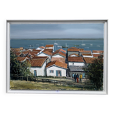 Dubois Ph. "l'Herbe, Le Bassin d'Arcachon" Oil On Canvas Signed