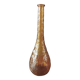Italian vintage dented amber decanter