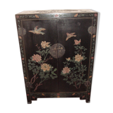 Chinese accent furniture black lacquered dating from 1970