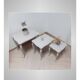 3 tables gigognes en bois peint