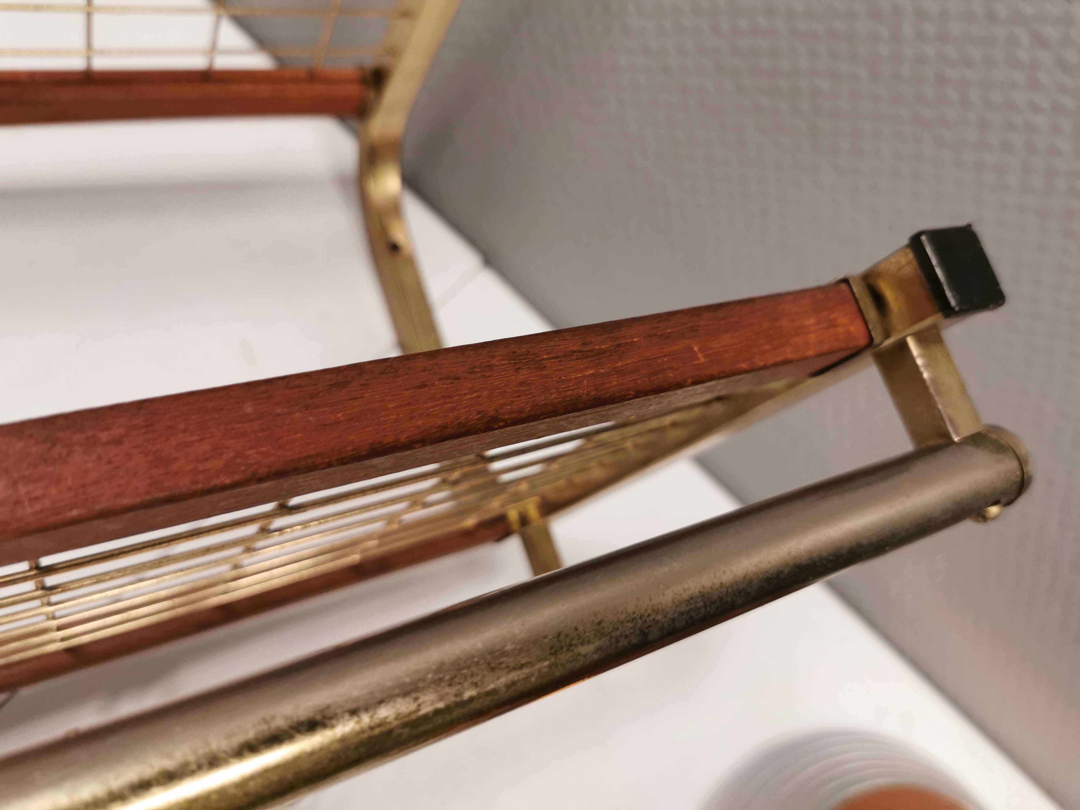 Vintage hat rack, wall-mounted clothes rack, produced in Sweden in the 1960s by Isakssons Habo