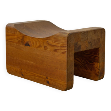 Tabouret Palle en pin, Suède, années 70