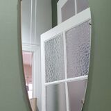 Mirror "rear-view mirror" of the 50s/60s, 74x34 cm