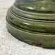 Green glazed ceramic stand