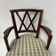 Art Deco office chair in solid mahogany, 20th century.
