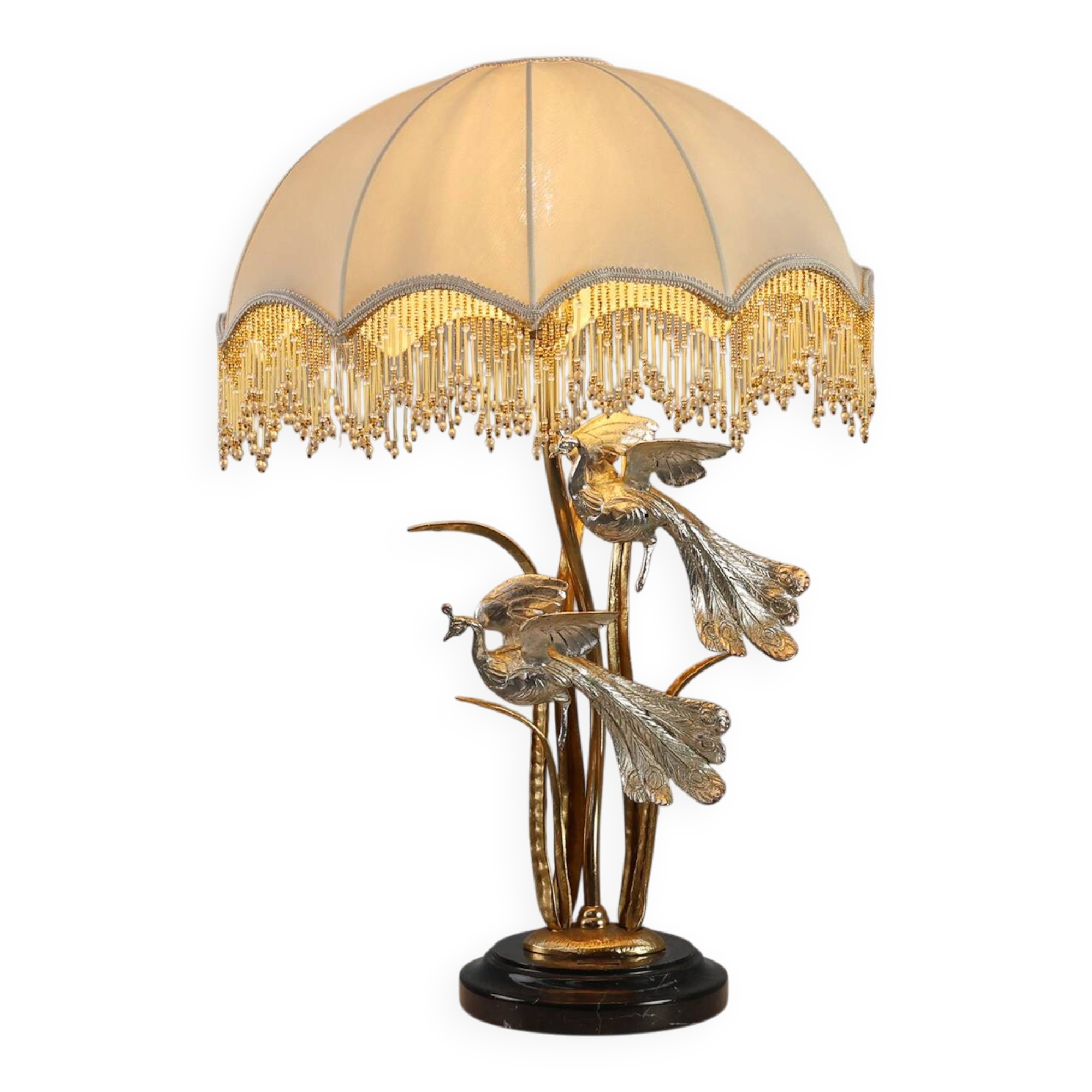 Lampe de table de style régence théâtrale d'Hollywood par Galeotti, Italie, années 1970.