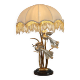 Theatrical Hollywood regency table lamp by Galeotti, Italy 1970s