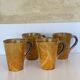4 tasses à café mugs en céramique émaillée Vallauris a.e gitma