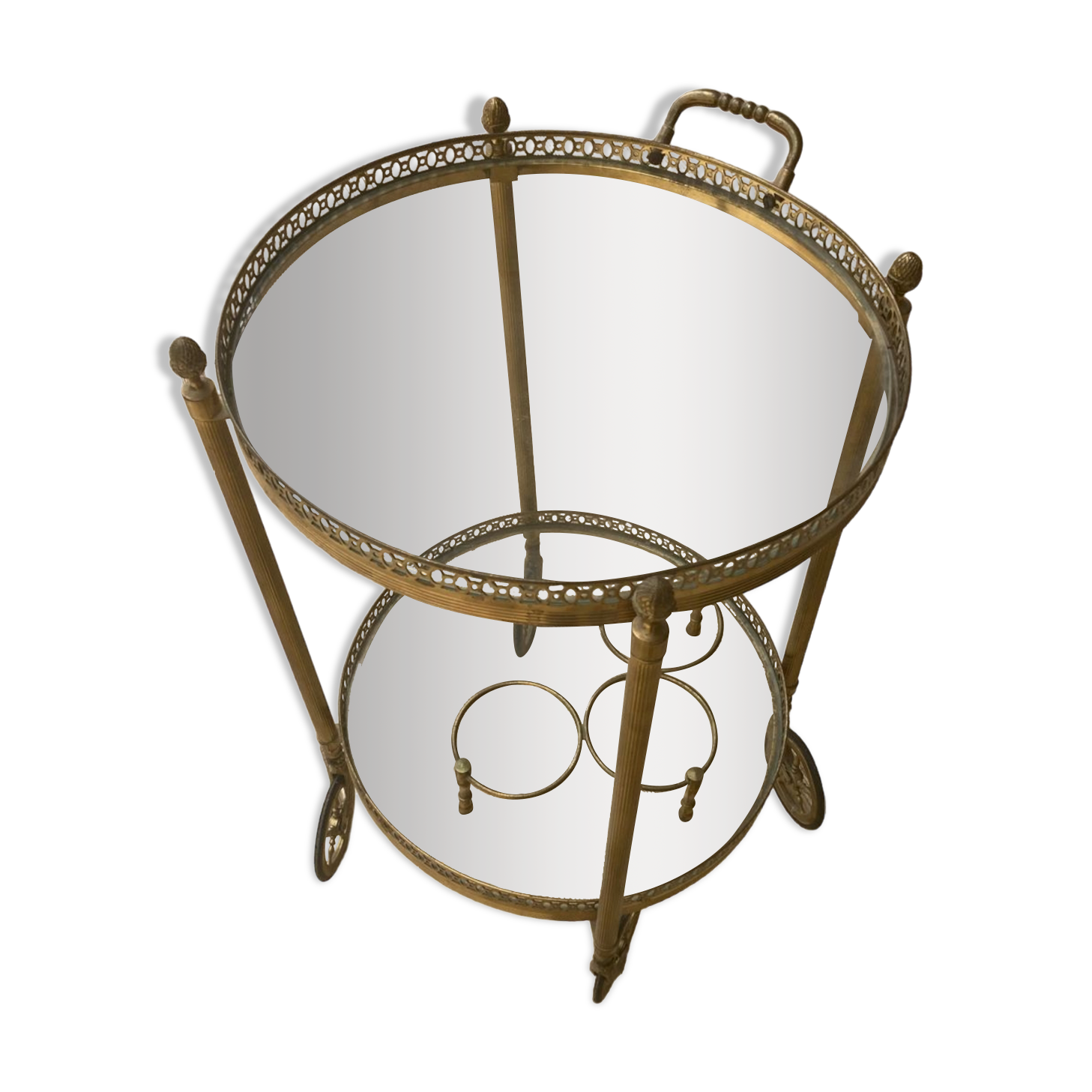 Brass and glass service