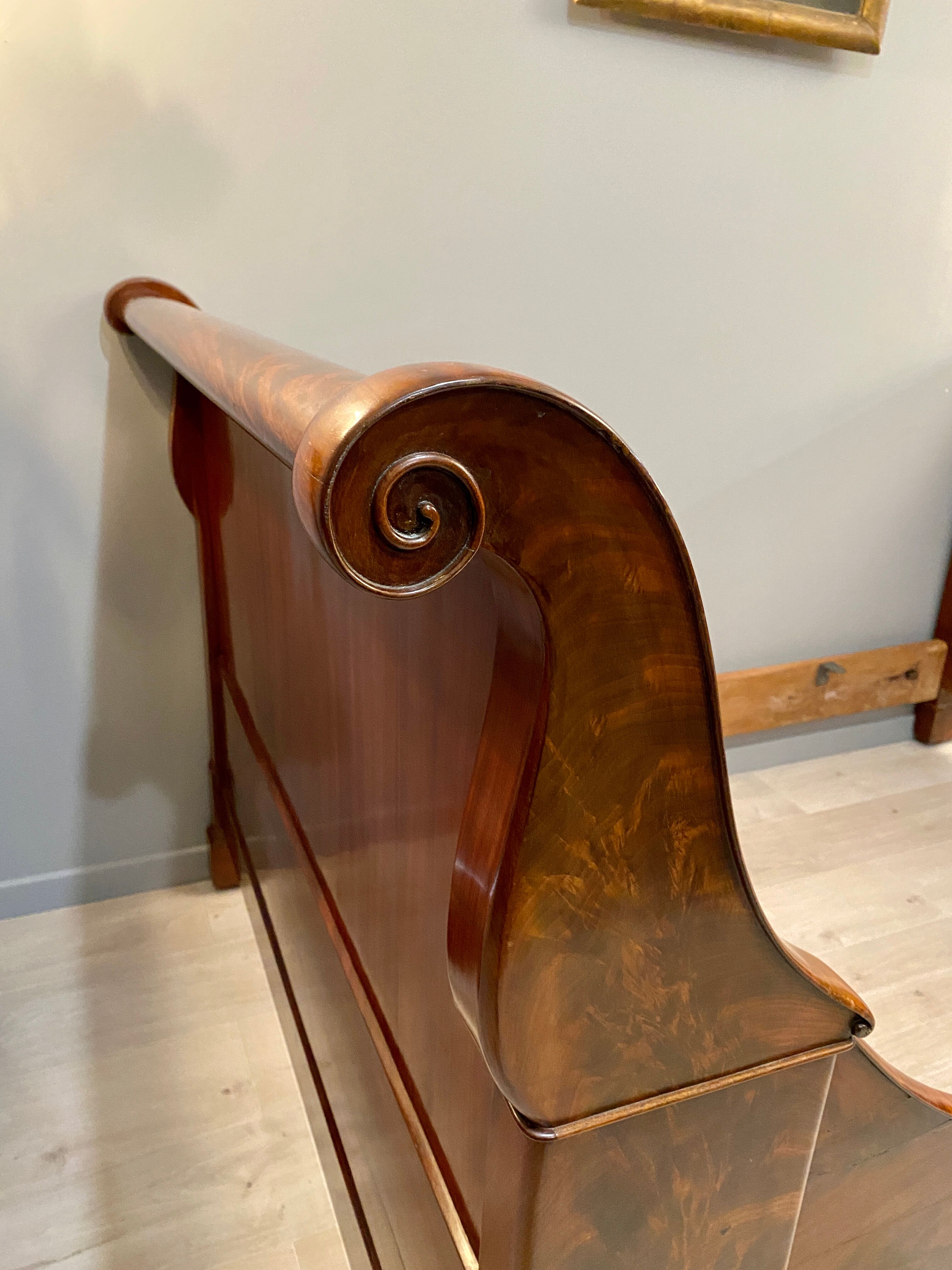 Mahogany Rest Bed Flame of the Louis Philippe XIXth century