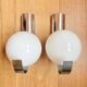 Pair of Space Age wall lights