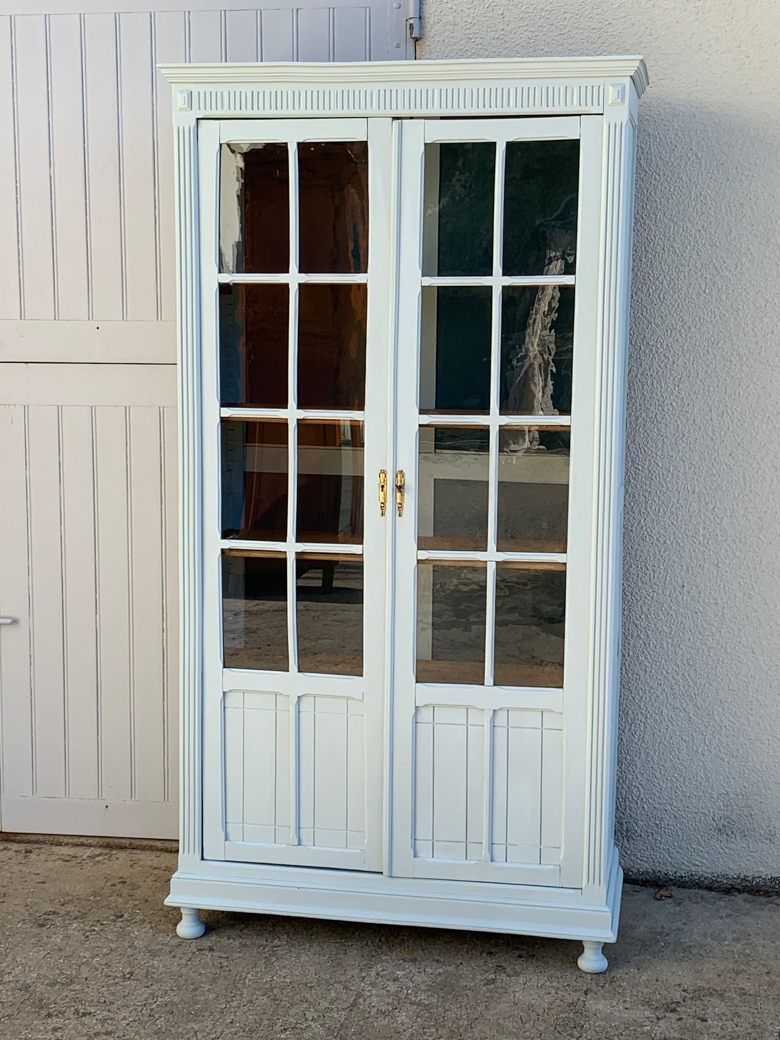 Glass-glazed Parisian wardrobe 1920
