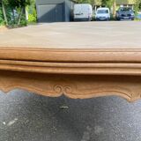 Extendable Louis XV dining table in solid oak wood and marquetry 250cm