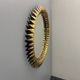 Midcentury bohemian Hollywood Regency Spanish gilt metal sun mirror, 1960s