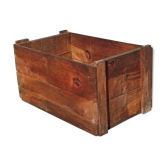 Ancienne caisse ouverte en bois de sapin vintage industrielle