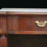 Superb mahogany and marble console table (early 20th century).