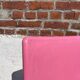 Set of 4 pink design AIR CHAIRS by Jason Morrison.