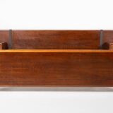 Mid-Century Modern Bed with Nightstands by Fabio Lenci for Bernini, Italy, 1970s