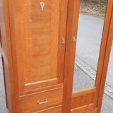 Parisian golden oak cabinet 1950