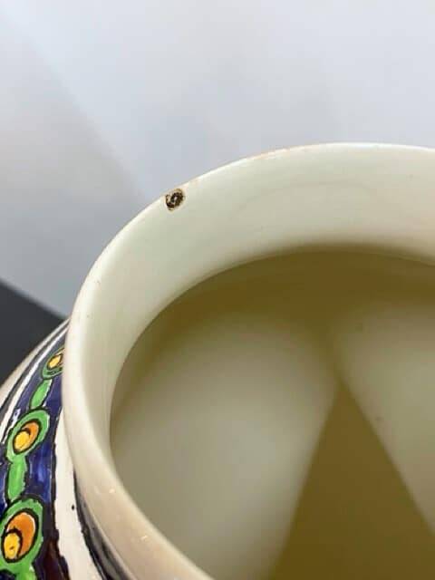 Pair of Boch Frères La Louvière vases, floral decoration signed Charles Catteau