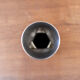 Vase en acier inoxydable compressé