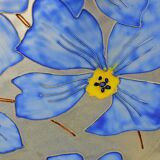 Glass ceiling light signed Aurys