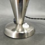 Lampe de table Bauhaus en chrome avec abat-jour réglable, années 1930