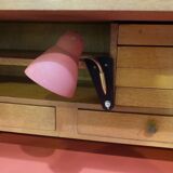 Wardrobe forming bookcase and desk, vintage year 50/60