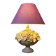 Clay fruit bowl lamp