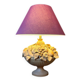 Clay fruit bowl lamp