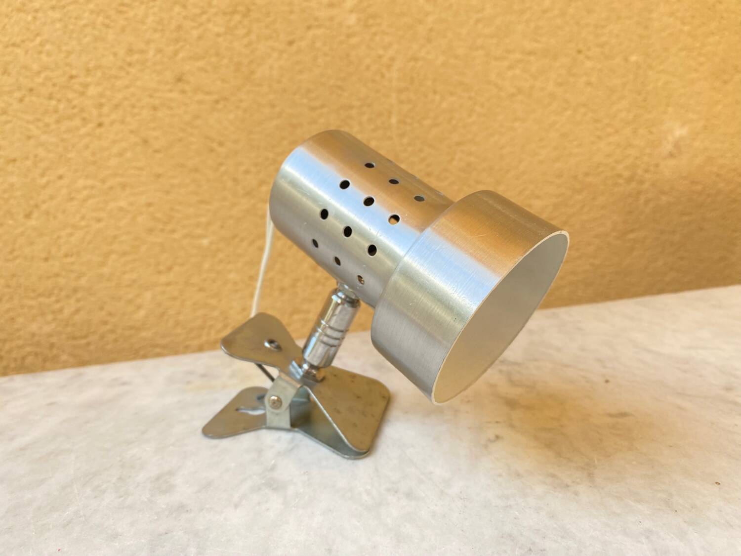 Wall lamp Mini perforated clip spot vintage design France 60s