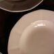 A set of 6 deep plates Fécamp Choisy le Roi Terre de Fer Rose Digoin.