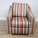Vintage Van Maanen Cubic Club Armchair – Colorful Striped Fabric – Premium