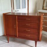 Dresser four drawers, one door