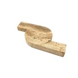 Brutalist travertine ashtray, Cerri Nestore, Italy, 1970s