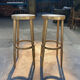 Pair of wooden bar stools