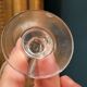 10 old cut glass glasses engraved palm decoration 1930