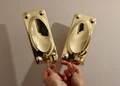 Pair of Mid-Century Swedish Brass Sconces