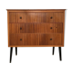 Commode vintage pied compas noir