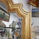 Old mirror Louis xvi style gilded wood stucco xixeme