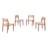 4x Niels O. Møller chair Model 78 in Teak