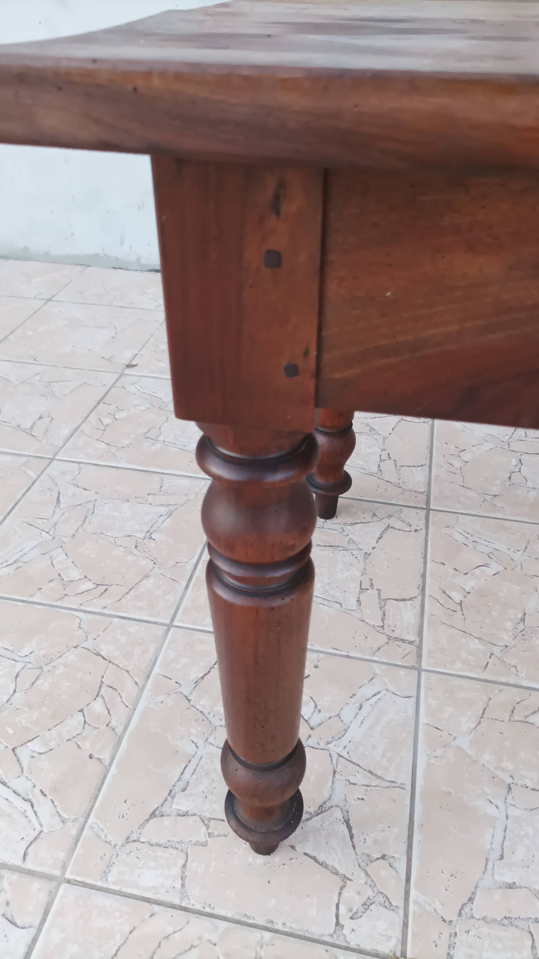 19th century walnut table