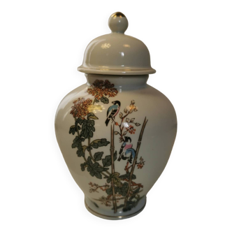 Pot à gingembre / pot à thé. décor floral japonais vintage